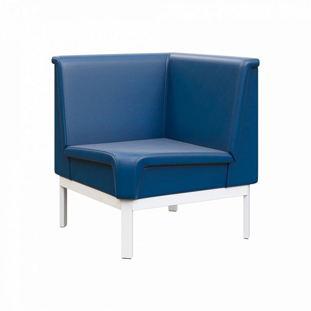 Диван угловой "MODULE" MD.U1 Белый+синий - Вид 1