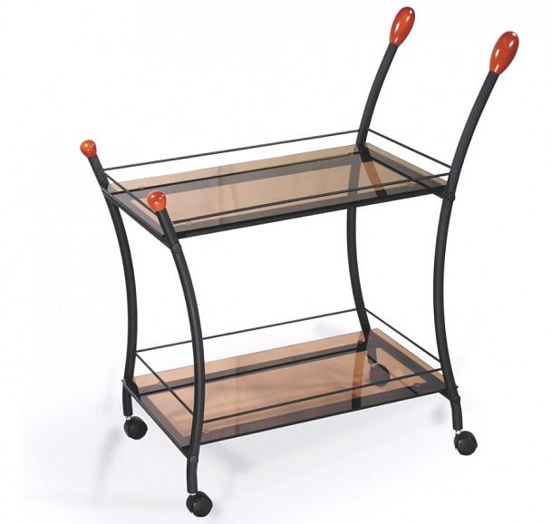 Стол сервировочный Поло черный/тонир. "Журнальные столы"  ТК-002221000723 черный - Вид 1