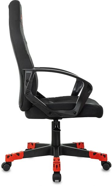 Кресло игровое Zombie 100 черный ткань/эко.кожа крестов. пластик пластик черный - Вид 2