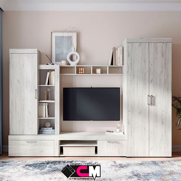 Гранд полка 02 (1,200х0,175х0,200) дуб крафт белый - Вид 2