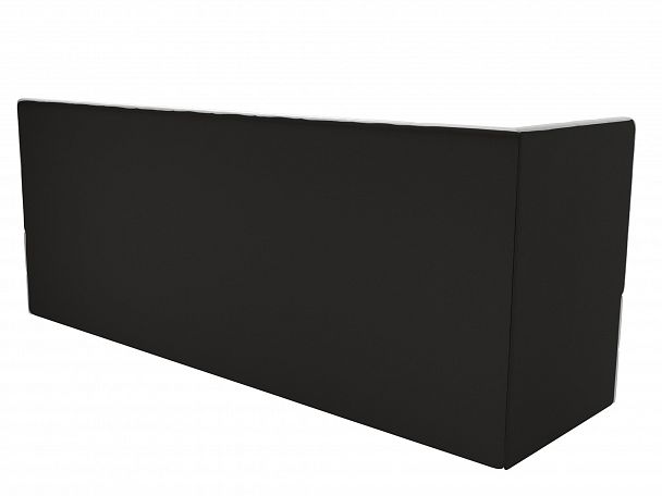 Кухонный диван Бриз с левым углом (полностью экокожа белая) - Вид 7