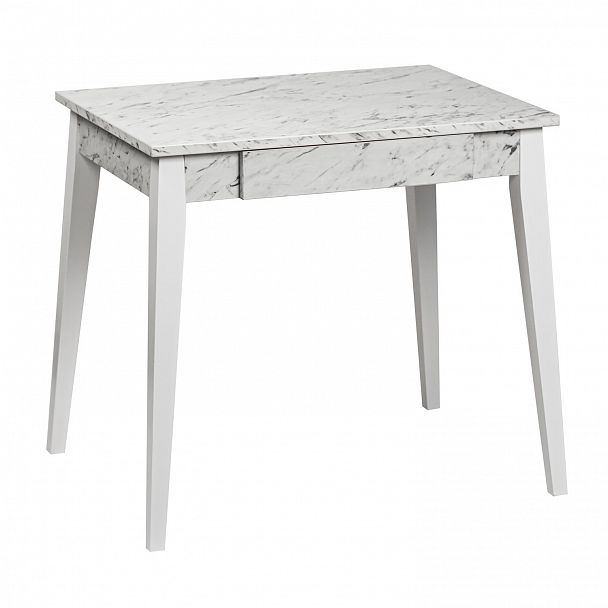 Стол кухонный Граф, белый мрамор - Вид 1