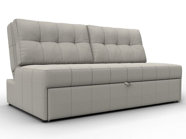 Диван прямой Лига-107 (160) Рогожка бежевый - Вид 1