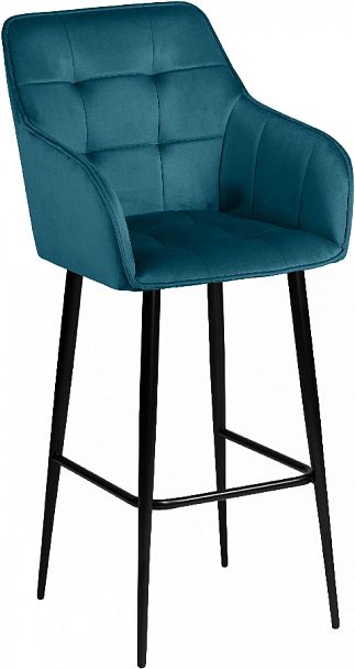 Комплект барных поворотных кресел Мони К, Confetti izumrud/черный, 2 шт. - Вид 4