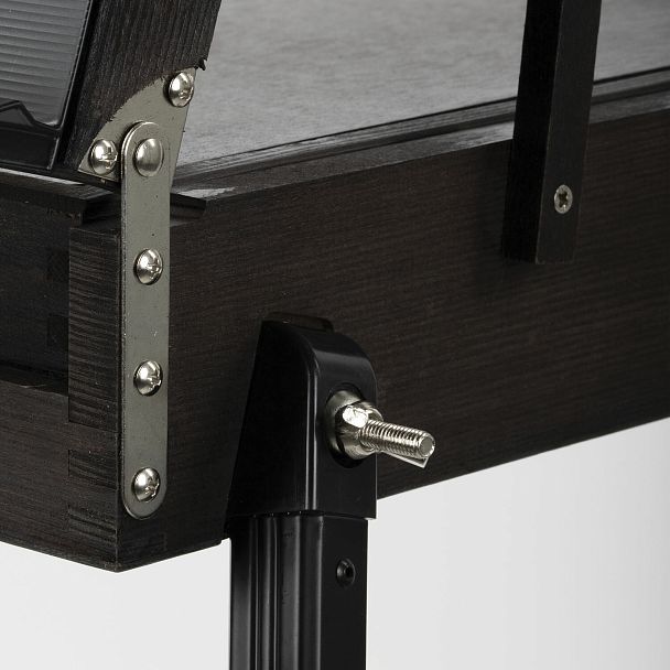 Этюдник-мольберт BRAUBERG ART PREMIERE, алюминиевые ножки, холст до 82 см, кофейный, 191757 - Вид 7