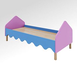 Кровать детская "ГОРОД" (настил ДВП) - Фото предпросмотра