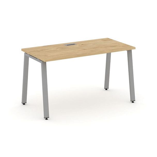 Стайл Проджект Стол письменный SN-6A.SP-003 Тиквуд Светлый/Металл Серый 1380*600*750 - Вид 1