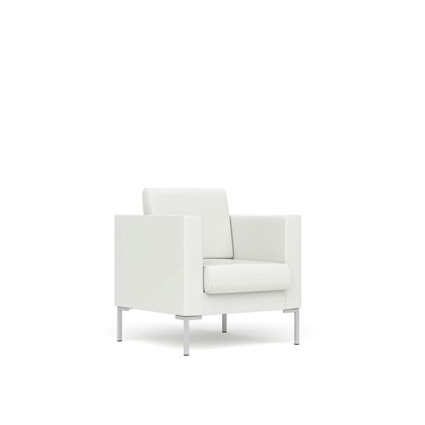 Кресло Берлин Бр. 006.01 экокожа белая CN2 - Вид 1