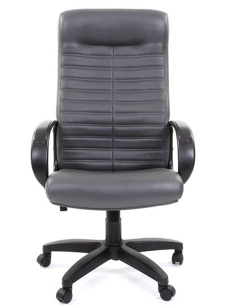 Кресло CHAIRMAN 480LT, экокожа, серый - Вид 2