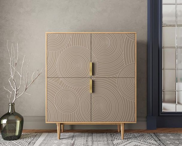 Большой комод с четырьмя дверками Line R19/beige - Вид 4