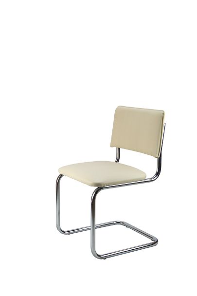 Кресло Сильвия хром бежевый - Вид 6