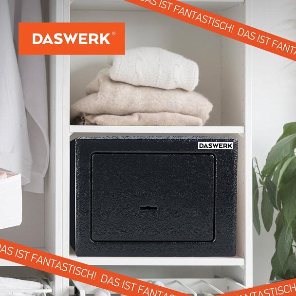 Сейф мебельный DASWERK SC-170KL (170х230х170 мм), ключевой замок, графит, 291337 - Вид 19