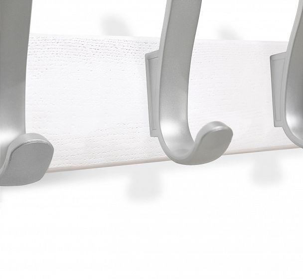 Вешалка Sheffilton SHT-WH20 настенная беленый/серебро - Вид 4