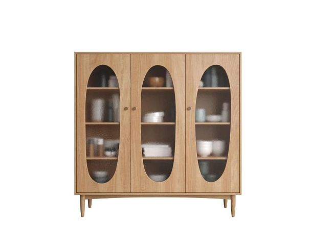 Шкаф трехстворчатый низкий Bubble арт BBL04 - Вид 1