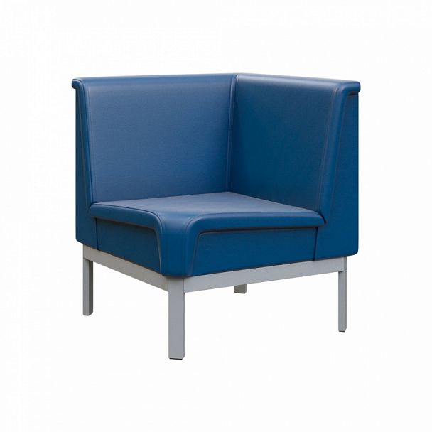 Диван угловой "MODULE" MD.U1 Серый+синий - Вид 1