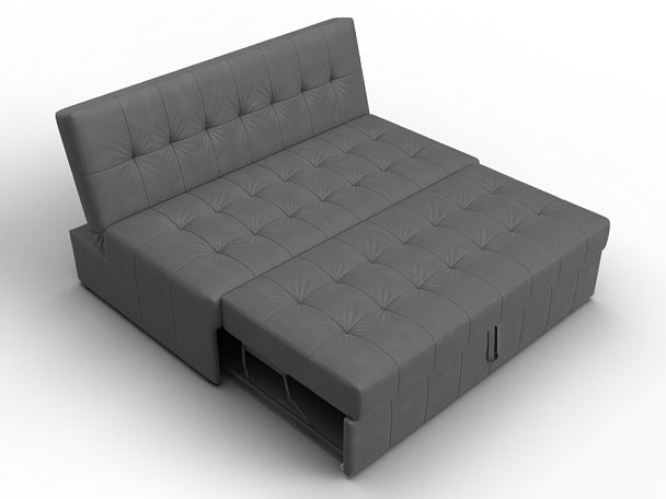Диван прямой Лига-107 (140) Замша серый - Вид 7
