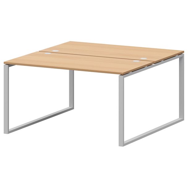 Бенч двойной на 2 рабочих места АМБ.О-002.60 Ольха/Белый 1200x1236x760 Арго-М - Вид 1