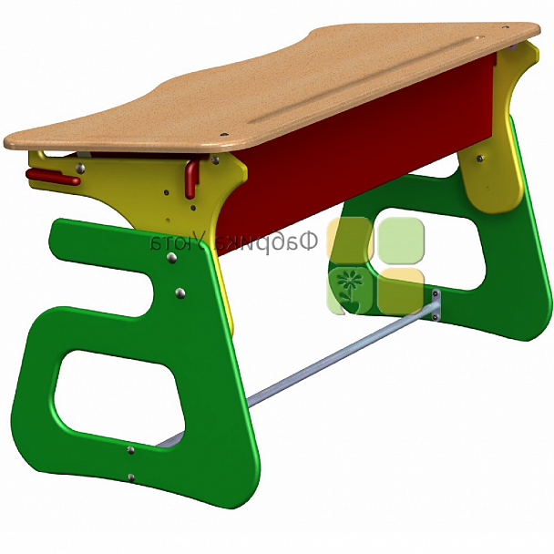"Безбука" двухместный комплект  (парта + 2 стула, регулируемые) (1-3 гр.) - Вид 2
