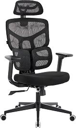 Эргономичное кресло Everprof Omega Black (Омега Блэк) Сетка Черный - Фото предпросмотра