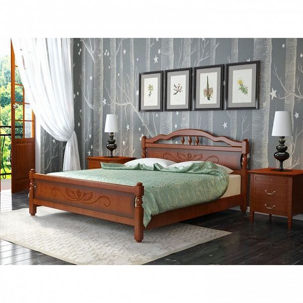 Кровать "Грета 160" береза - Вид 3