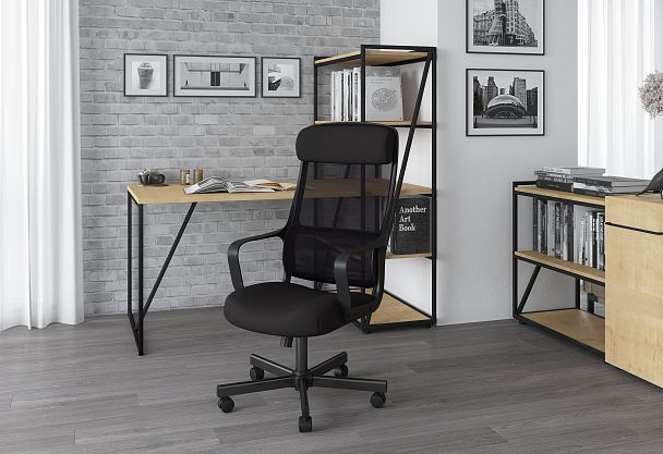 Кресло CHAIRMAN 590, ткань/сетка, черный/красный - Вид 10