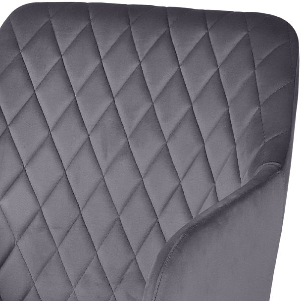 Полубарное поворотное кресло Барли К, темно-серый H-15/черный - Вид 7