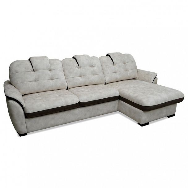 Диван "Ванкувер 2" с оттоманкой кожа - Вид 1