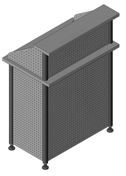 Стойка инспектора (охранника) 900х600х1300 - Вид 1