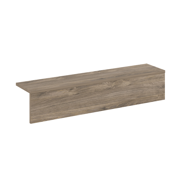 Накладка прямая низкая на 2 модуля "Onix" О.R-NP.N-98.2 тиквуд темный - Вид 1