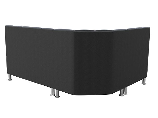 Кухонный угловой диван Кантри левый (полностью велюр серый) - Вид 7