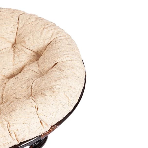 Кресло Папасан/Papasan (23/01 W) /с подушкой и ремешками/Antique brown (античный черно-коричневый) - Вид 7