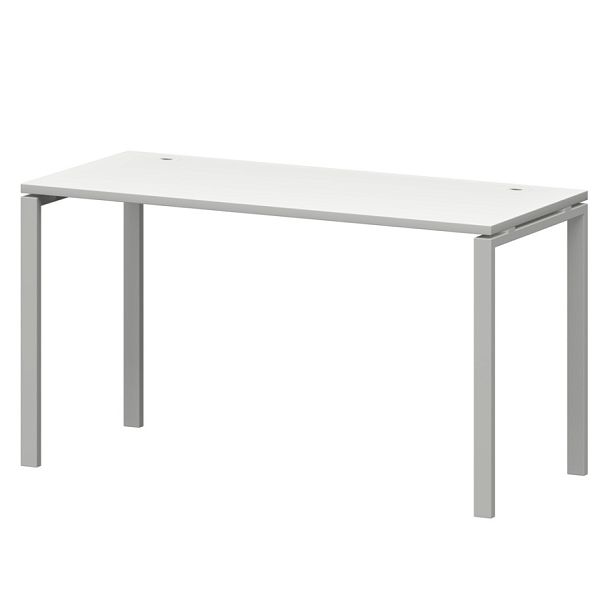 Стол на металлокаркасе СМС25-П-10К.60.Пр25 Белый/Белый 1000x600x750 Смарт - Вид 1