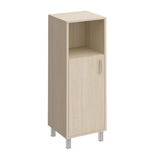 Шкаф для документов ЛЕВЫЙ, дверь ДСП без замка + ниша "Борн" В 421-811 дуб шамони - Вид 1