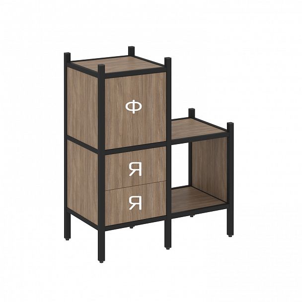 Стеллаж "Loft" VR.L-11 белый бриллиант/белый - Вид 2