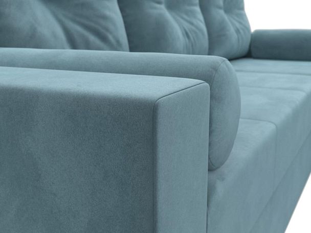 Диван угловой Верона Лайт угол правый (полностью велюр бирюзовый) - Вид 4