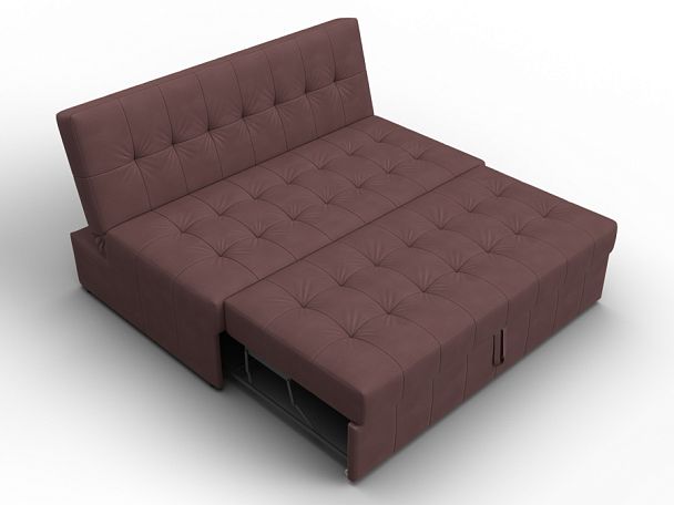 Диван прямой Лига-107 (140) Замша бордовый - Вид 7