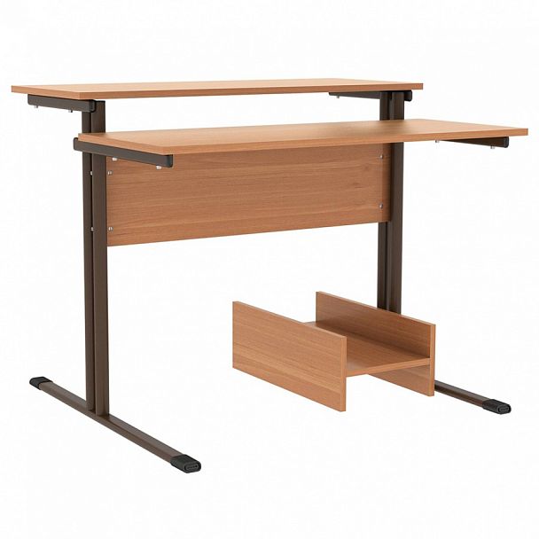 Стол компьютерный "138В" 1-местный, н/рег., 6 гр - Вид 1