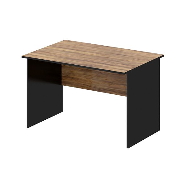 Стол рабочий, столешница 18 мм "Компьютерные столы"  ПК-ЛОГ-СТ120Х80Д/18-В1-1078 таксония медовая+черный - Вид 1