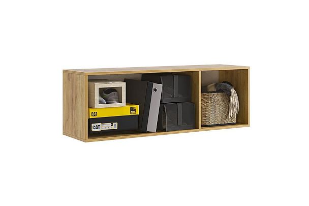 Бери Антресоль трехдверная MPR-026.2563 дуб крафт золотой/белое дерево - Вид 10