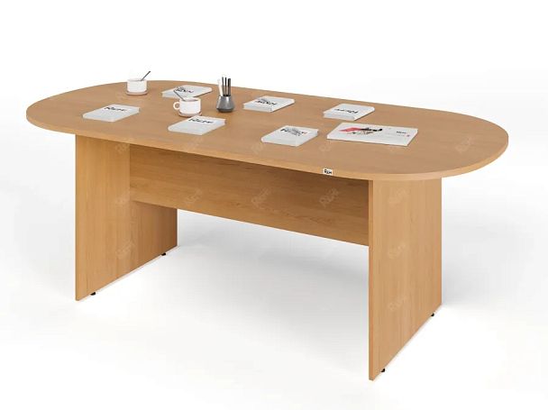 ЛАЙТ / LIGHT RLG010-20x10 Конференц-стол 200x100x75 Бук - Вид 3