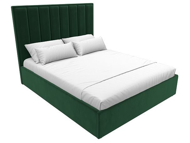 Интерьерная кровать Афродита 160 (полностью велюр зеленый) - Вид 4