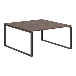 Стол 2-х местный EQWST 1516 Дуб Денвер тёмный/Мокко 1560х1606х750 EDIS - Фото предпросмотра