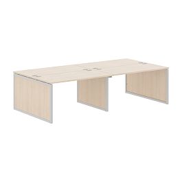 Стол 4-х местный XQPWST 2814 Бук Тиара/Алюминий 2800х1406х750 XTEN-QP - Фото предпросмотра