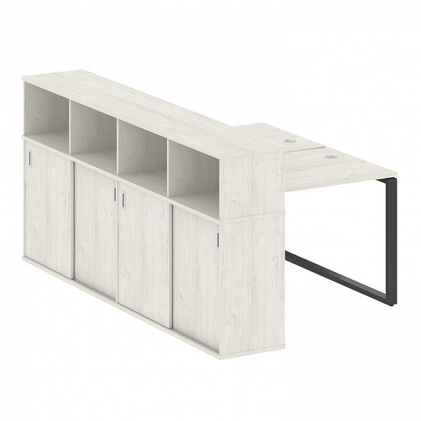 Рабочая станция "Metal System" БО.РС-СШК-4.1 дуб наварра/антрацит - Вид 1