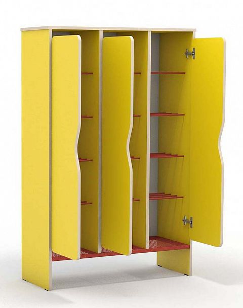 Шкаф для обуви с дверками на 15 мест - Вид 3