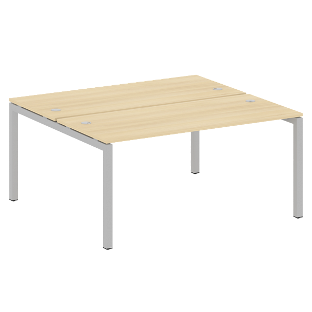 Metal System Quattro Р. ст. на П-образном м/к 50БП.РАС-СП-2.4 Акация/Серый металл 1600*1475*750 - Вид 1