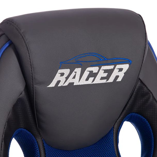 Кресло Рейсер Гт Нью/Racer Gt New, кож/зам/ткань, металлик/синий - Вид 7