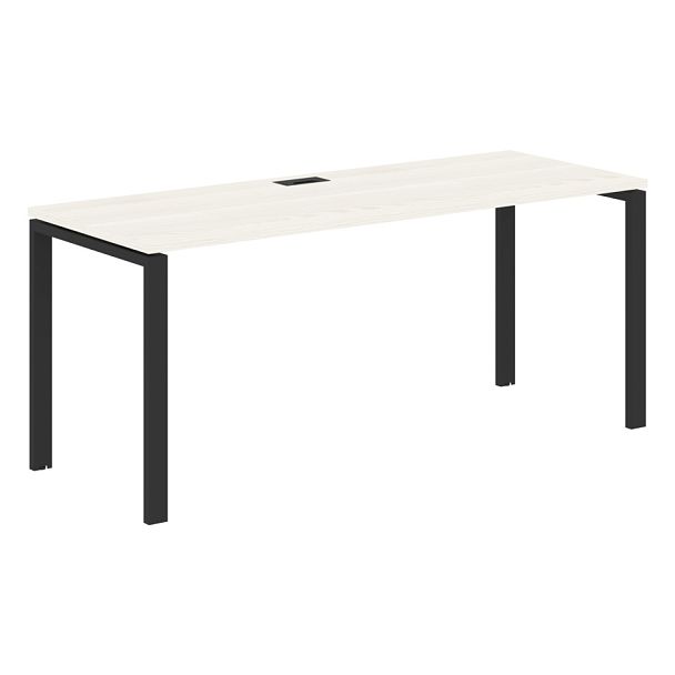 Стол прямой EUST 1767 Ясень Траун/Черный 1760х670х750 EDIS - Вид 1