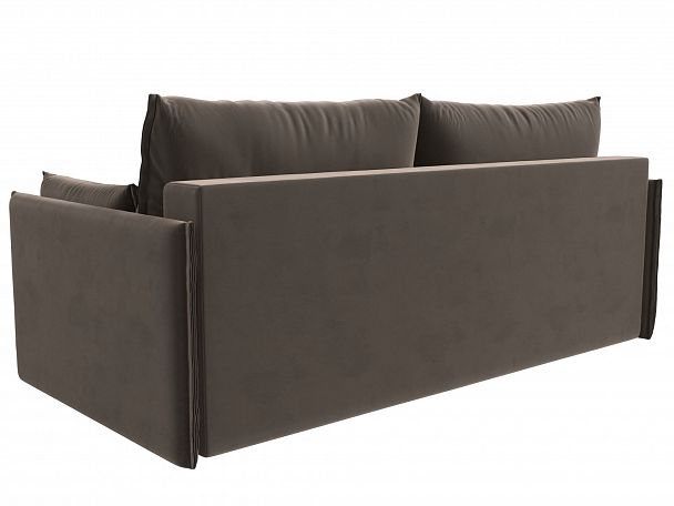 Диван угловой Сайгон (полностью велюр коричневый) - Вид 6