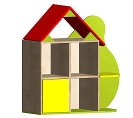 Стенка Домик малютка МСН-035 - Фото предпросмотра